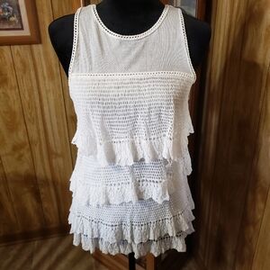 White house Black Market Lace blouse